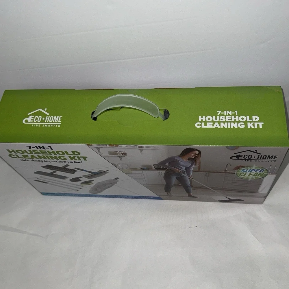 Eco+Home 7-in-1 Household Cleaning Kit Dust Sweep Mop Scrub‎